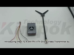 1.7Ghz VTX جهاز بث فيديو بدون طيار لاسلكي دعم IRC Tramp Video Link 4W RF Power VTX