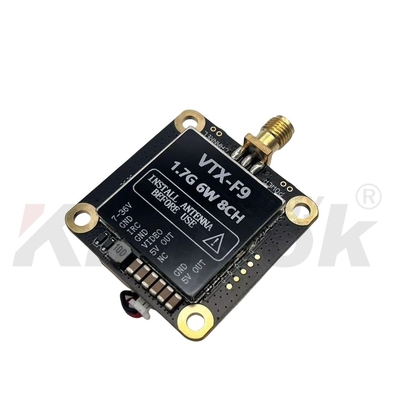 1.7G VTX 1.9G VTX 6W ناقل فيديو لاسلكي 20km نقل الصور لمسافات طويلة
