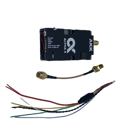 AKK 8W VTX Alpha8 جهاز بث فيديو لاسلكي 80CH 5.8G 8W 5W 3W 1W دعم طاقة صوت ذكي