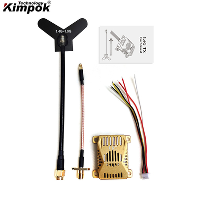1.6G 3W جهاز بث فيديو بدون طيار 16CH 1.6Ghz FPV VTX بث فيديو صوتي للطائرات بدون طيار