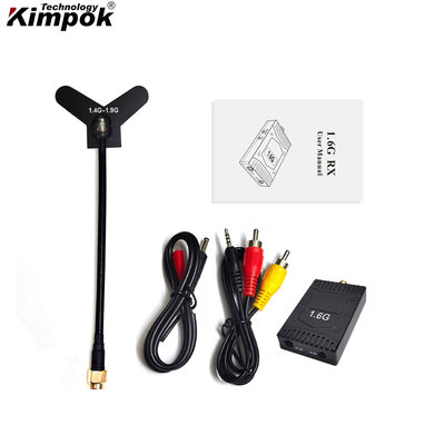 1.6G FPV VRX 1.6Ghz جهاز إرسال فيديو UAV لاسلكي مماثل لنقل الصور الطائرة بدون طيار بعيدة المدى
