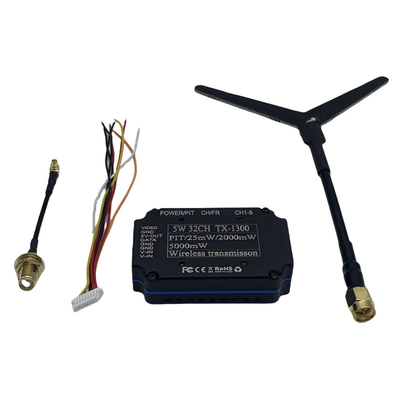 1.2G 1.3G 5W جهاز إرسال فيديو لاسلكي 32CH FPV VTX 25mW 2000mW 5000mW وصلة فيديو