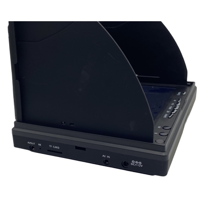 شاشة FPV 5.8G مع 40CH DVR وشاشة LCD 4.3 بوصة بنسبة عرض إلى ارتفاع 16:9 NTSC/PAL بحث تلقائي عن الفيديو لتسجيل الفيديو لطائرة RC FPV متعددة المراوح
