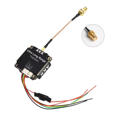 جهاز إرسال فيديو الطائرة بدون طيار AKK 5W FPV VTX 96CH جهاز إرسال فيديو يدعم الصوت الذكي رابط الفيديو