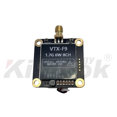 1.7G 6W جهاز بث فيديو لاسلكي ومستقبل 8CH دعم IRC Tramp 1.7G VTX VRX