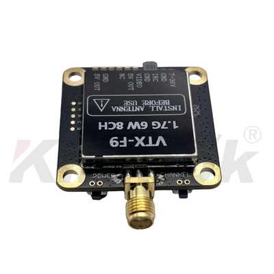 1.7G VTX 1.9G VTX 6W ناقل فيديو لاسلكي 20km نقل الصور لمسافات طويلة